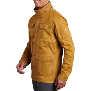 Kuhl Kollusion Rain/Field Jacket, Waxed Cotton Blend, Teak
